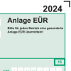 EÜR-Formular 2024 (Deutschland)