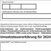 Formular U1 für die österr. Umsatzsteuererklärung 2024