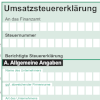 Umsatzsteuererklärung Formular 2024 (Deutschland)