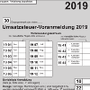 Umsatzsteuer-Voranmeldung Formular 2019 (Deutschland)